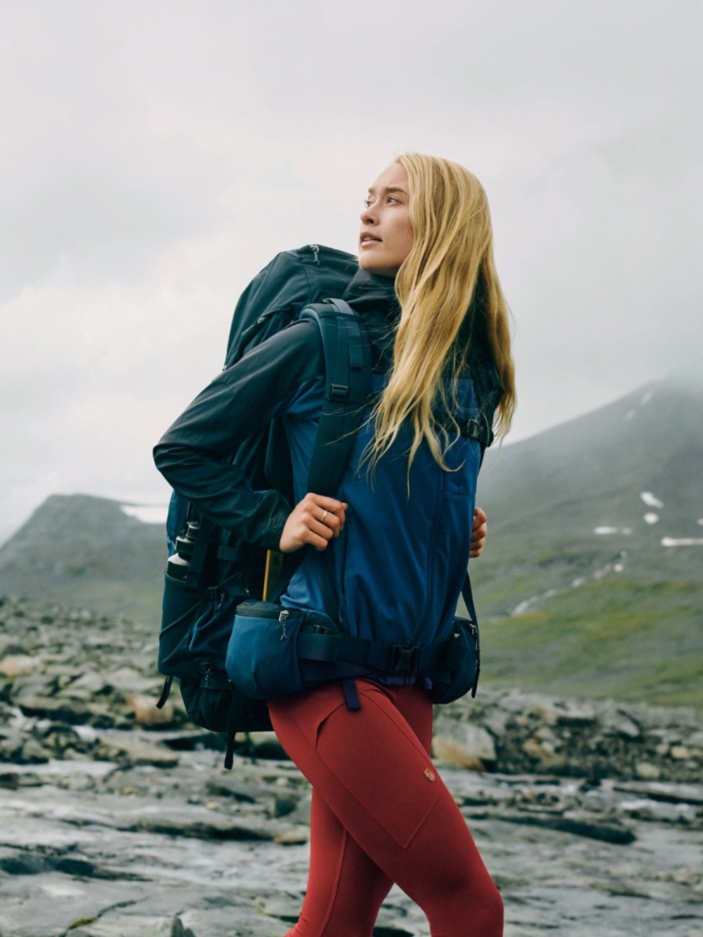 Fjallraven Abisko Trekking Tights Pomegranate Red Women's Medium - Picture 11 of 11